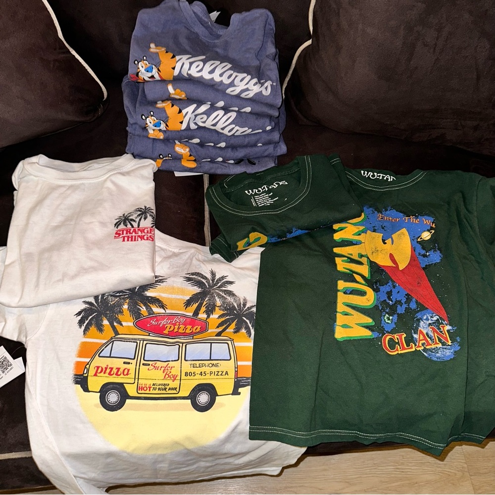 Graphic Tees Bundle Unisex Adults/Kids - Assorted Sizes